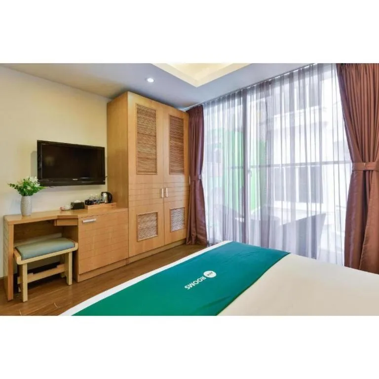 Bed in AHA Boutique Ben Thanh Hotel