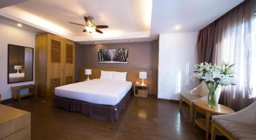 Bed in AHA Boutique Ben Thanh Hotel