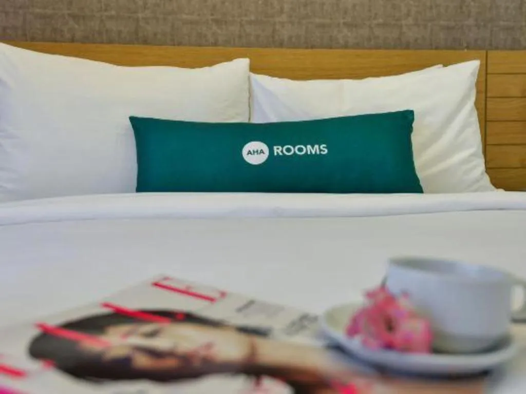 Bed in AHA Boutique Ben Thanh Hotel