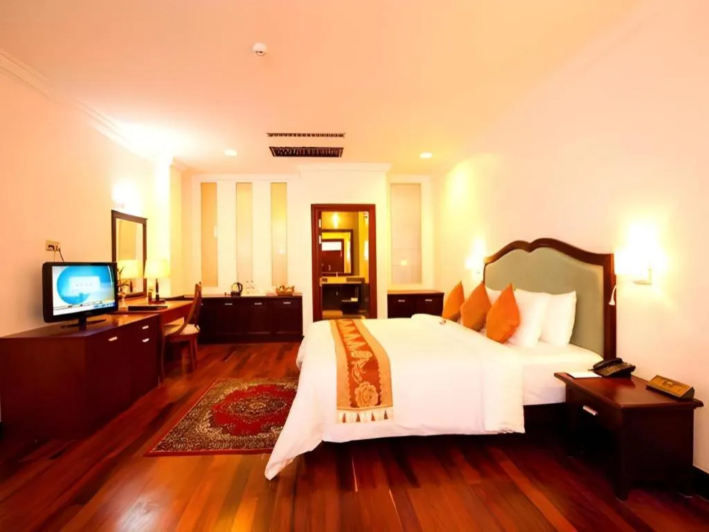 Bed in Sokhalay Angkor Residence and Spa