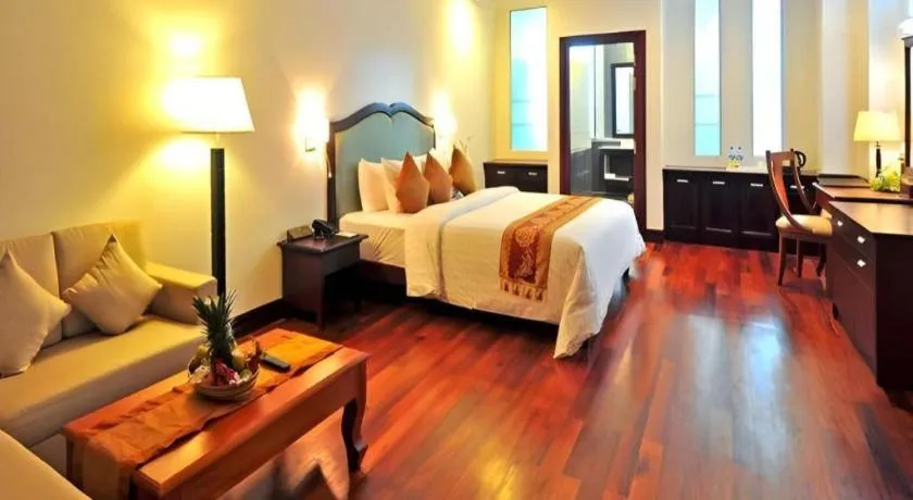 Bed in Sokhalay Angkor Residence and Spa