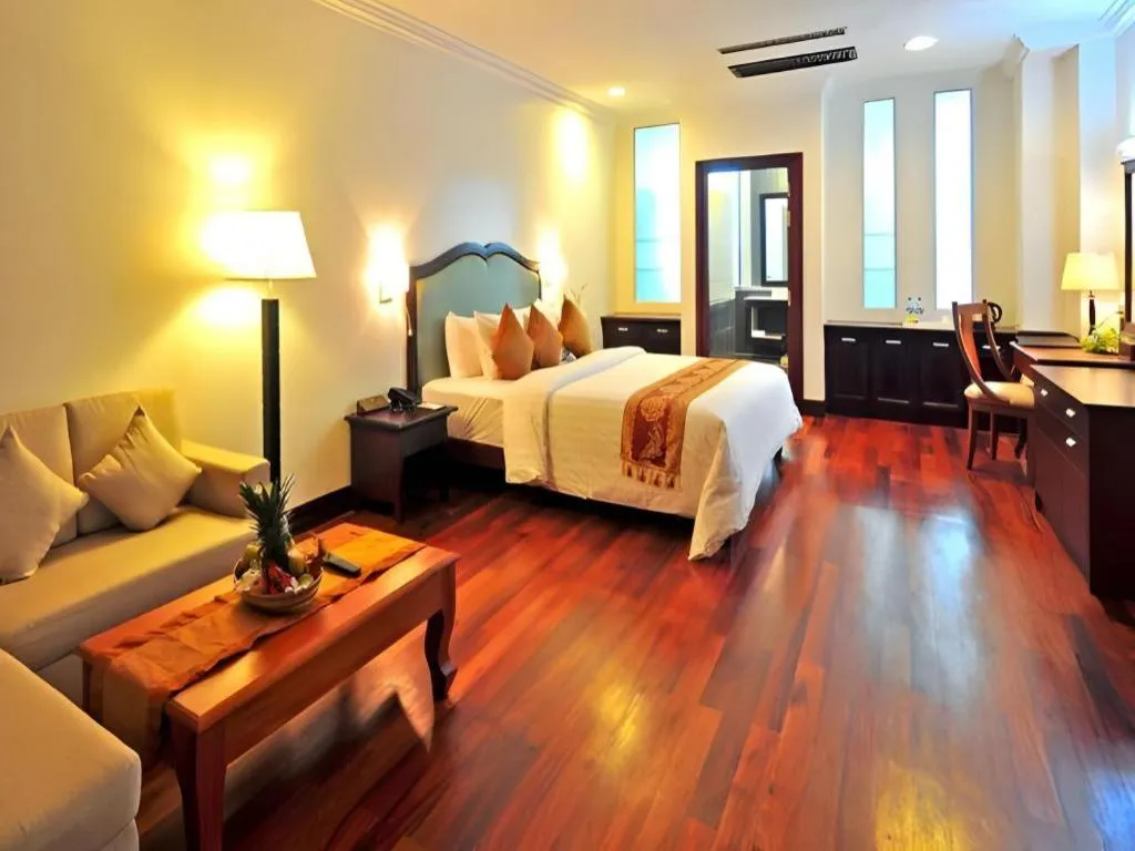 Bed in Sokhalay Angkor Residence and Spa