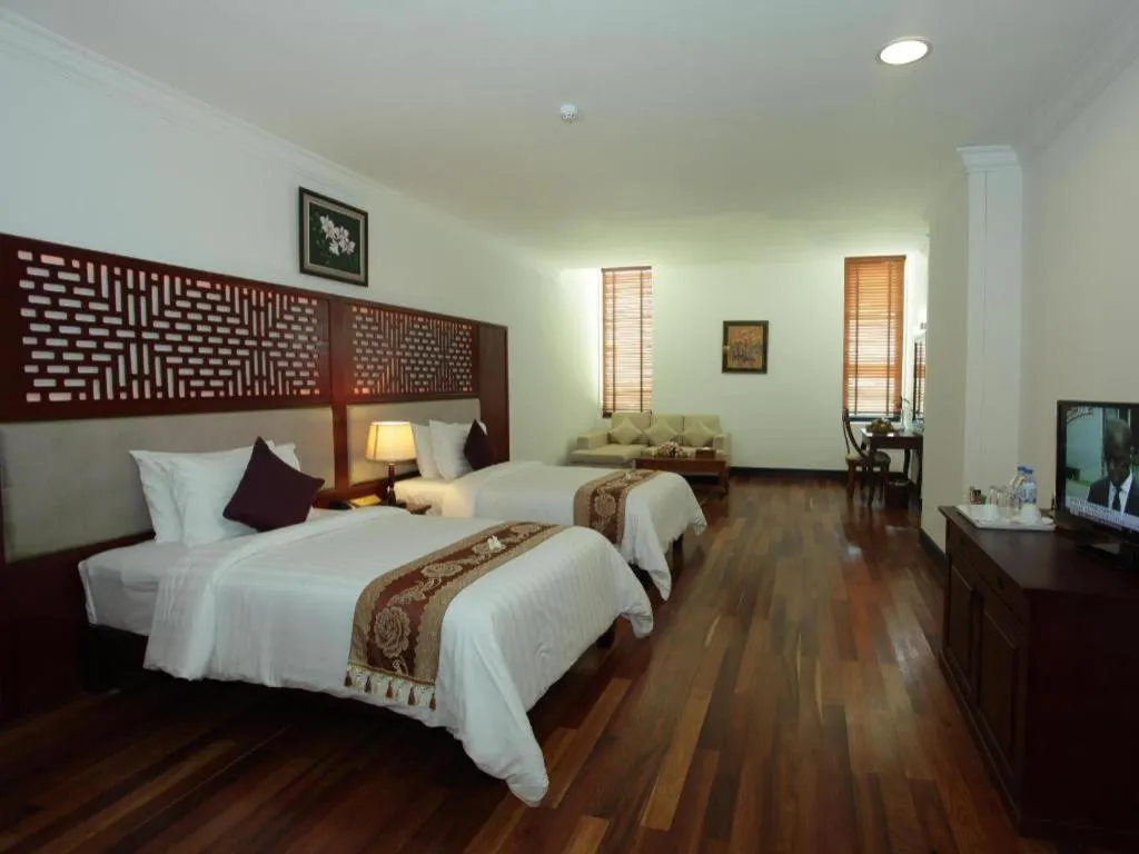 Bed in Sokhalay Angkor Residence and Spa
