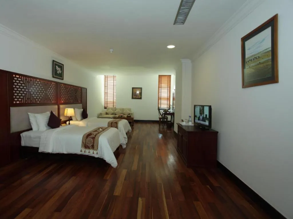 Bed in Sokhalay Angkor Residence and Spa