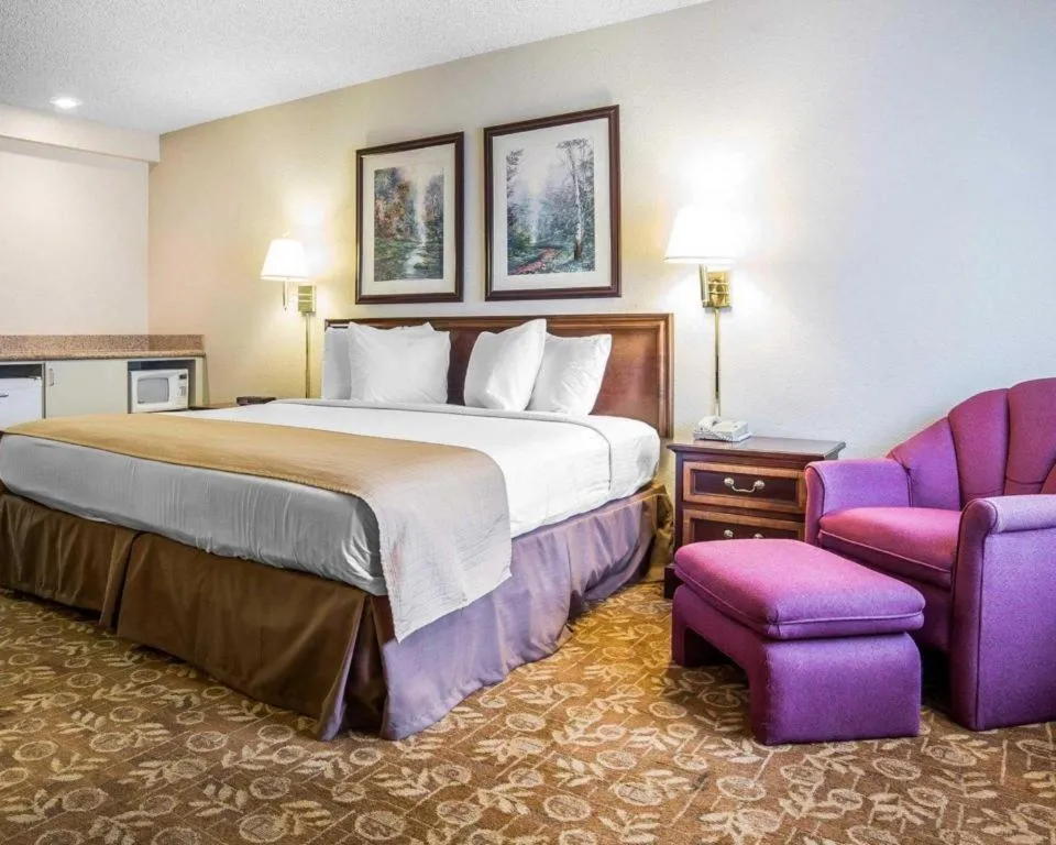 Bed in Quality Inn & Suites Minden