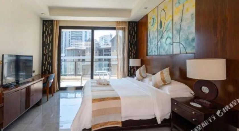 Bed in Boao Holliyard Hotel