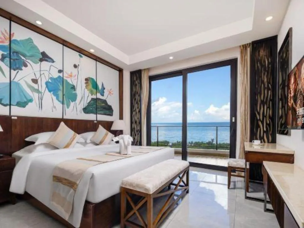 Bed in Boao Holliyard Hotel