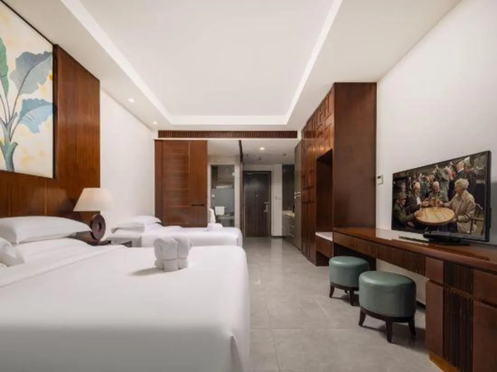 Bed in Boao Holliyard Hotel