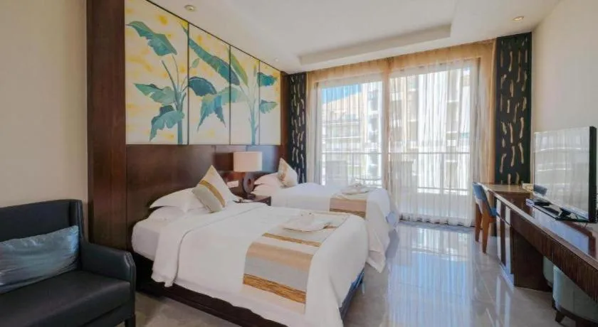 Bed in Boao Holliyard Hotel