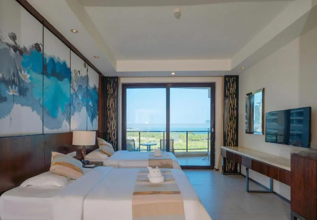 Bed in Boao Holliyard Hotel