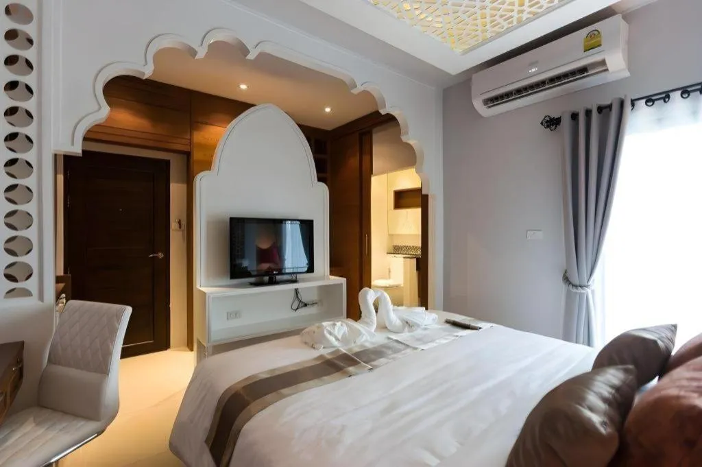 Bed in Vulcano Hotel at Nimman