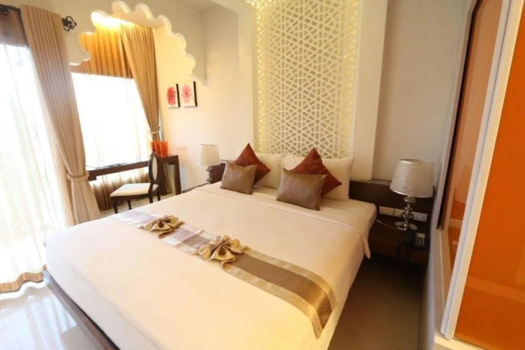 Bed in Vulcano Hotel at Nimman