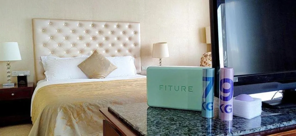 Bed in Dongfang Jianguo Hotel Wuhan