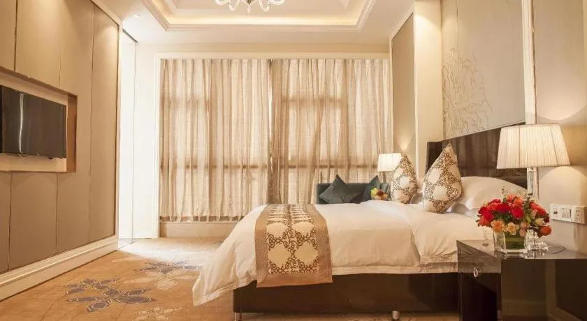 Bed in Hangzhou Huachen Fengting Hotel