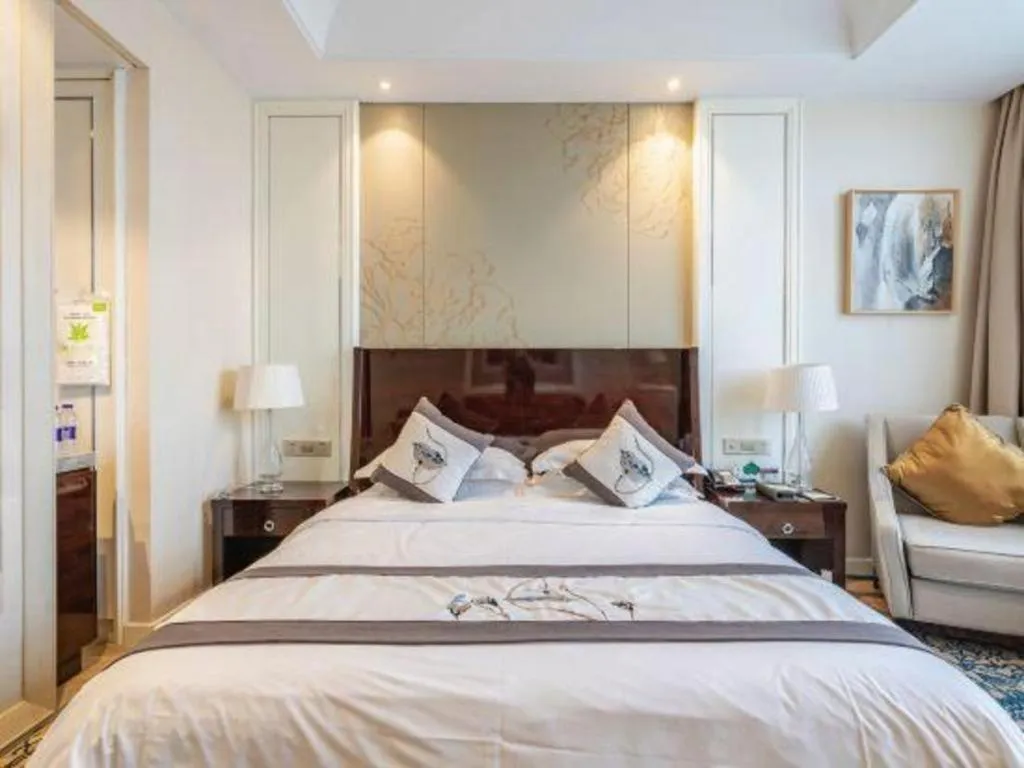 Bed in Hangzhou Huachen Fengting Hotel