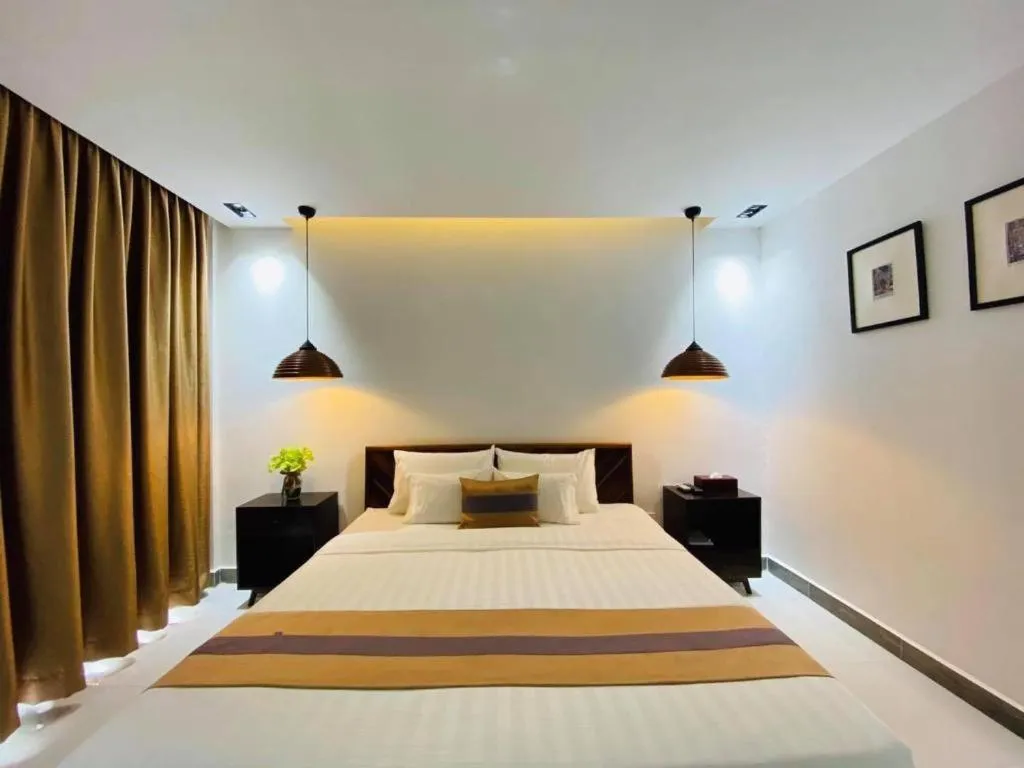 Bed in Reasmey Cheanich Hotel