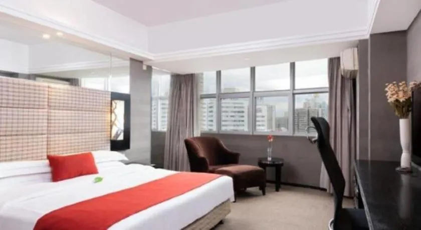 Bed in Nanning Sanzan Hotel