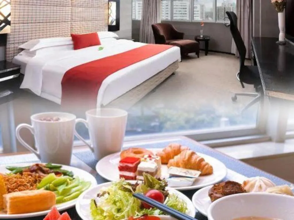 Bed in Nanning Sanzan Hotel