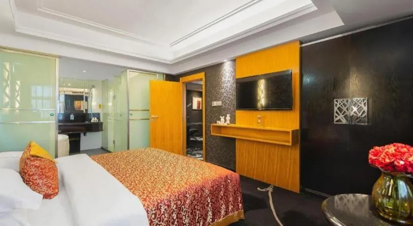 Bed in Nanning Sanzan Hotel