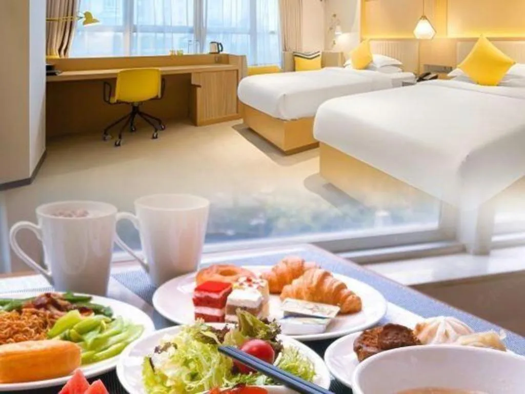 Bed in Nanning Sanzan Hotel