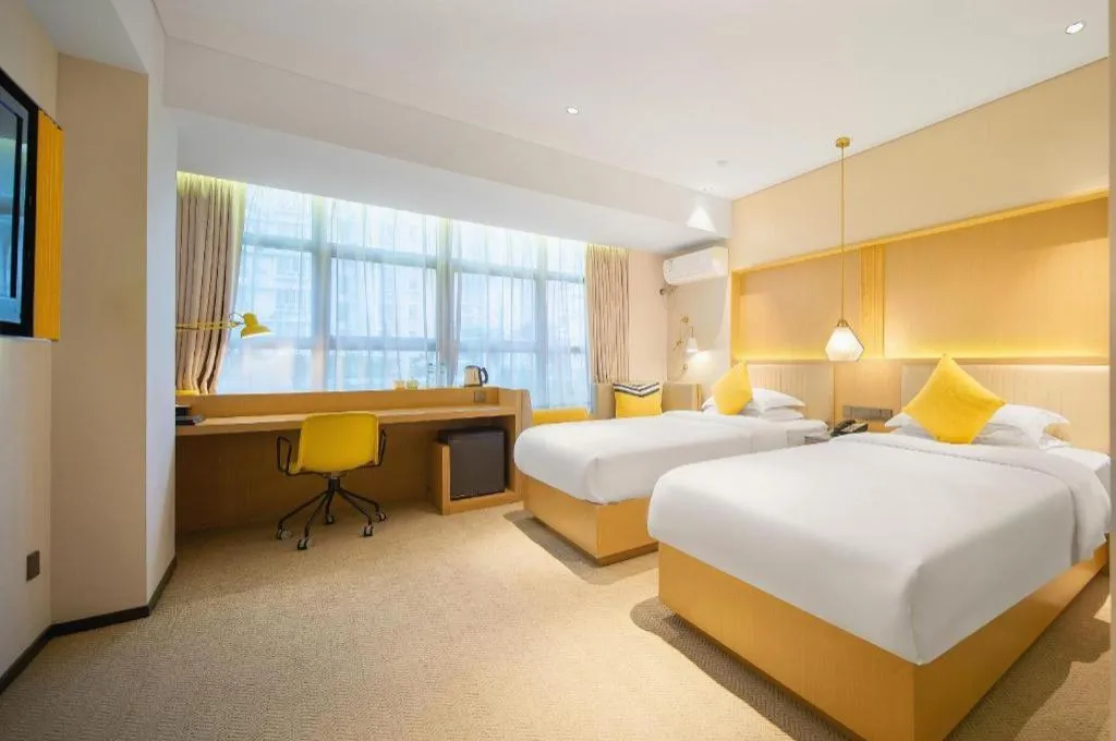 Bed in Nanning Sanzan Hotel