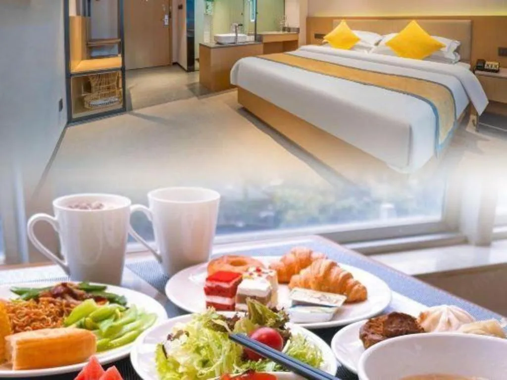 Bed in Nanning Sanzan Hotel