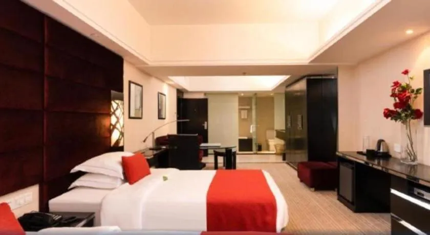 Bed in Nanning Sanzan Hotel