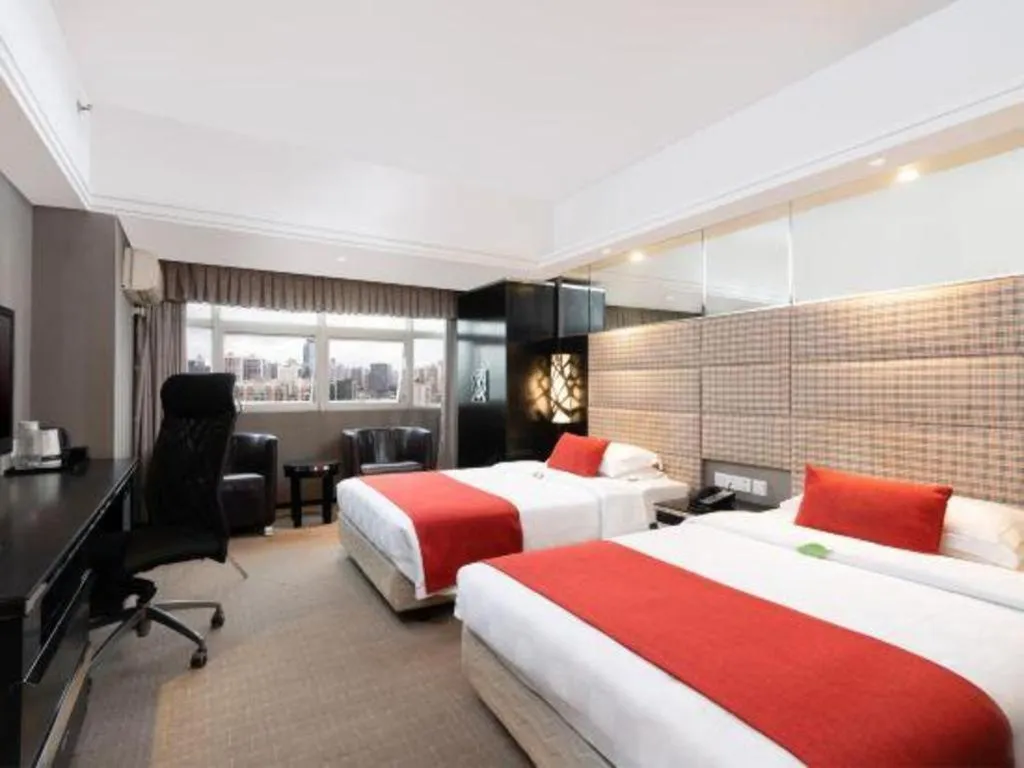 Bed in Nanning Sanzan Hotel