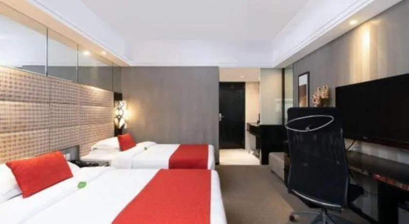 Bed in Nanning Sanzan Hotel