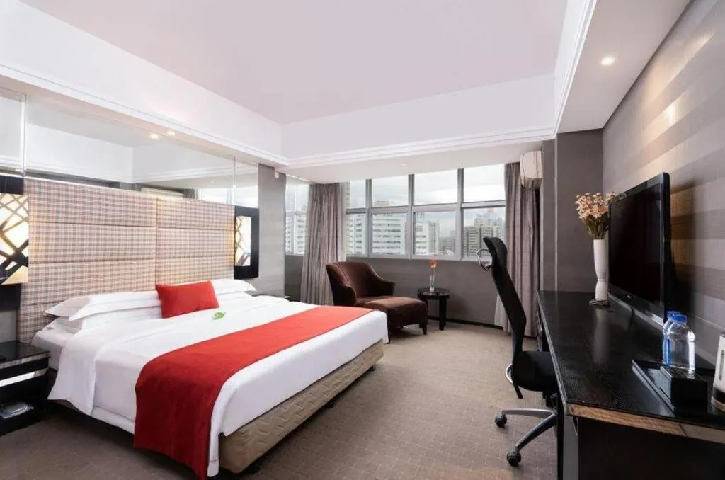 Bed in Nanning Sanzan Hotel