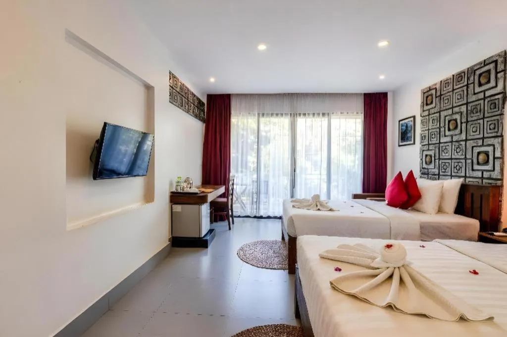 Bed in Ladear Angkor Boutique Hotel