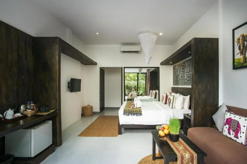 Bed in Ladear Angkor Boutique Hotel