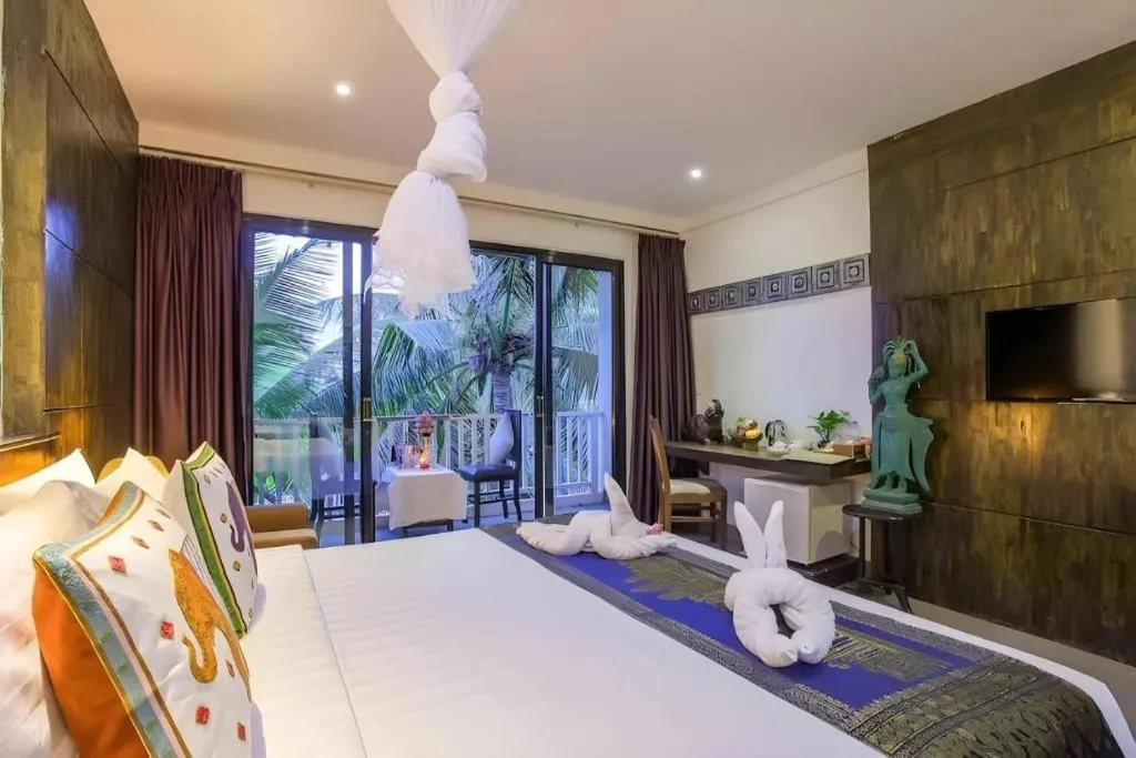 Bed in Ladear Angkor Boutique Hotel