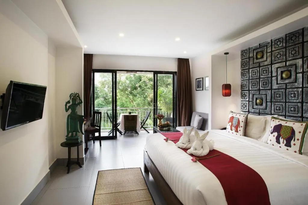 Bed in Ladear Angkor Boutique Hotel