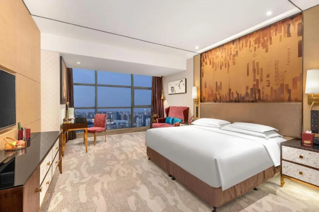 Bed in Shijiazhuang Ximeijin Continental Hotel