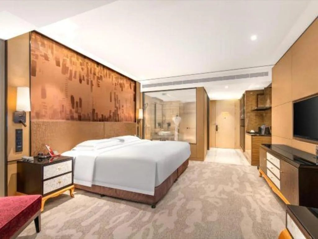 Bed in Shijiazhuang Ximeijin Continental Hotel