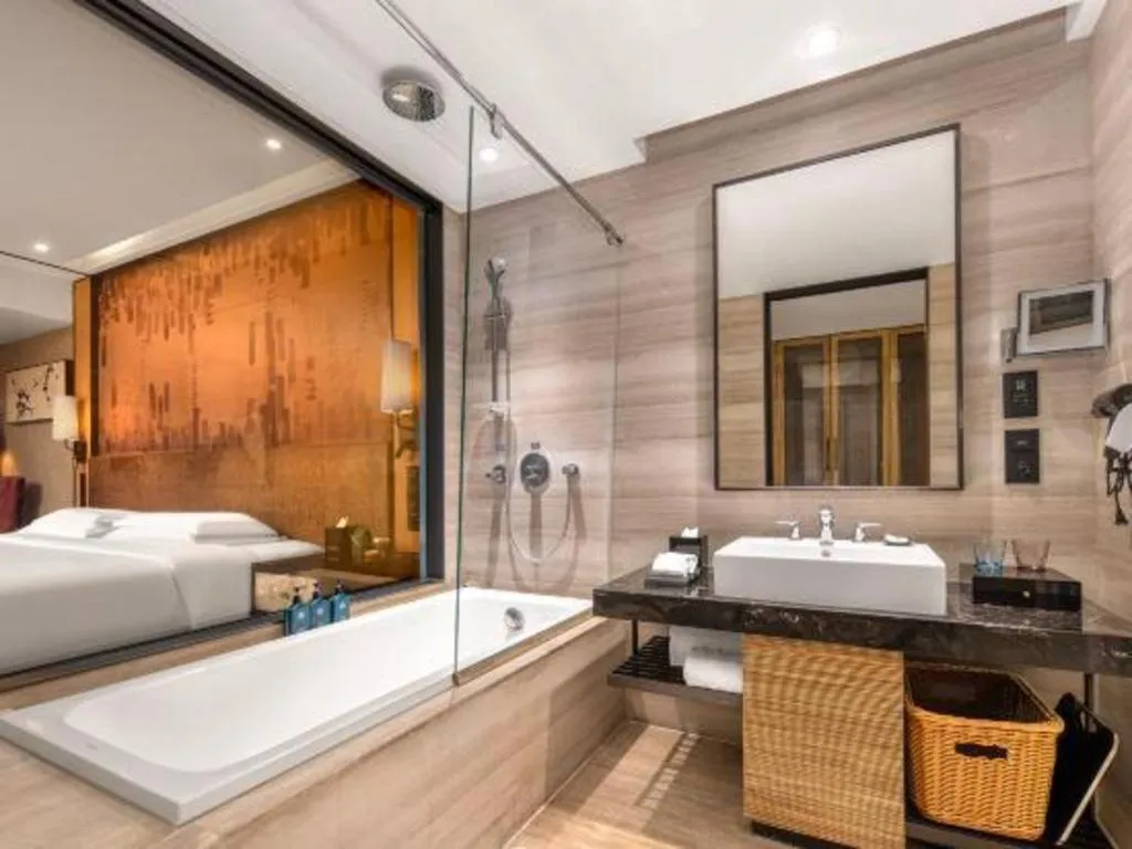 Bed in Shijiazhuang Ximeijin Continental Hotel