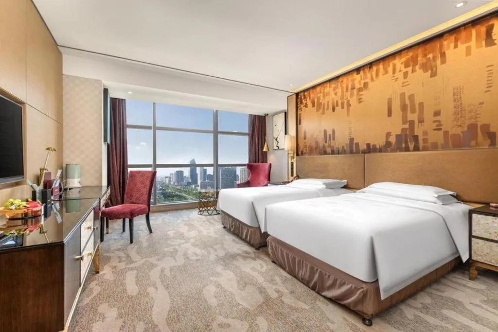 Bed in Shijiazhuang Ximeijin Continental Hotel