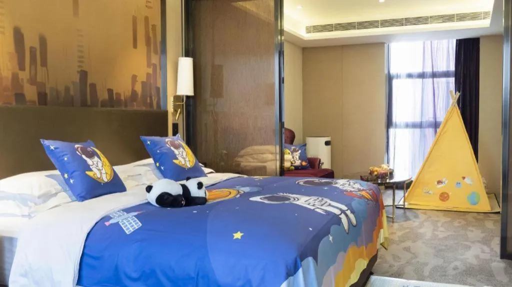 Bed in Shijiazhuang Ximeijin Continental Hotel