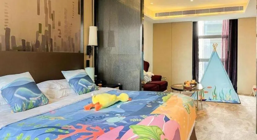 Bed in Shijiazhuang Ximeijin Continental Hotel