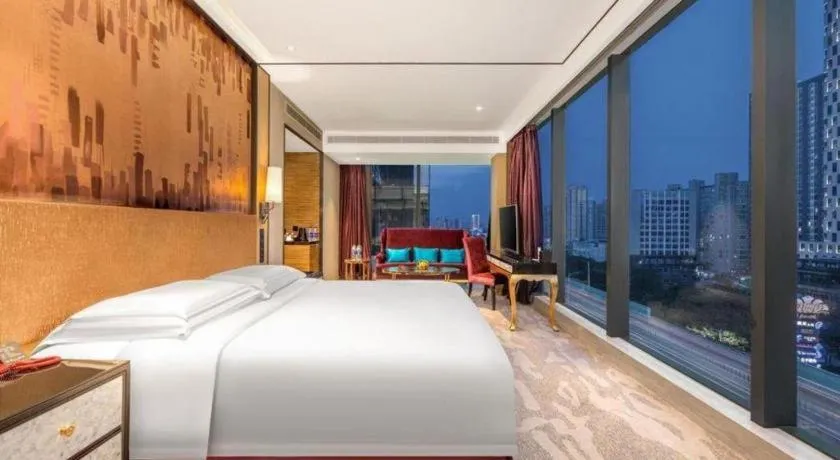 Bed in Shijiazhuang Ximeijin Continental Hotel