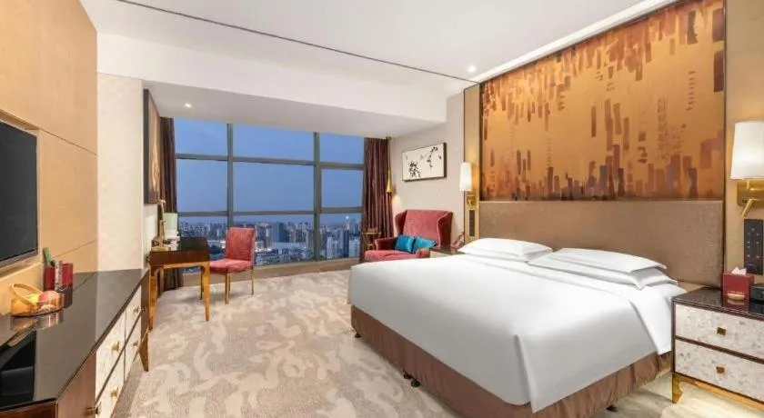 Bed in Shijiazhuang Ximeijin Continental Hotel