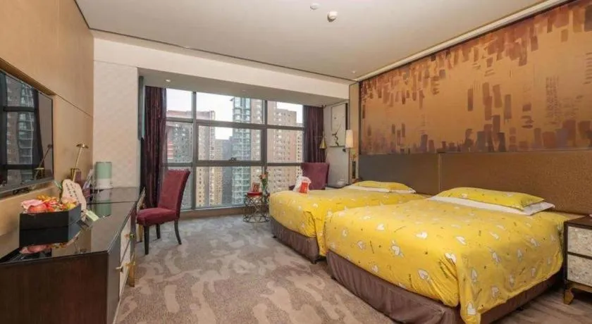 Bed in Shijiazhuang Ximeijin Continental Hotel