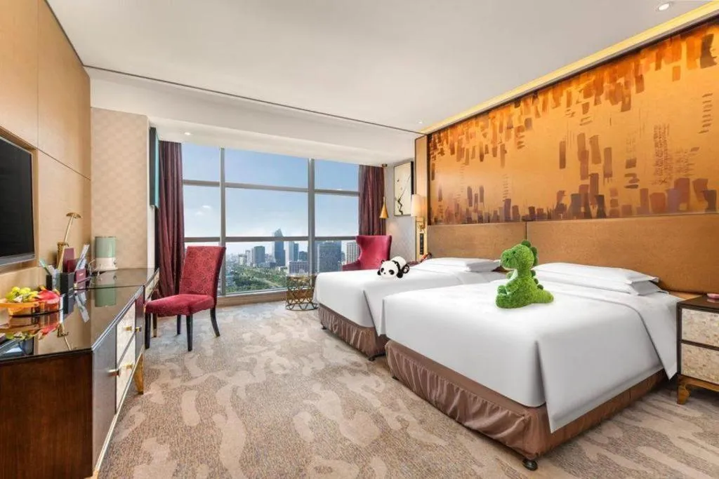 Bed in Shijiazhuang Ximeijin Continental Hotel