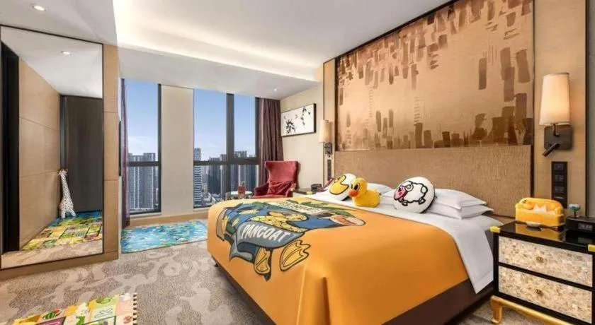 Bed in Shijiazhuang Ximeijin Continental Hotel