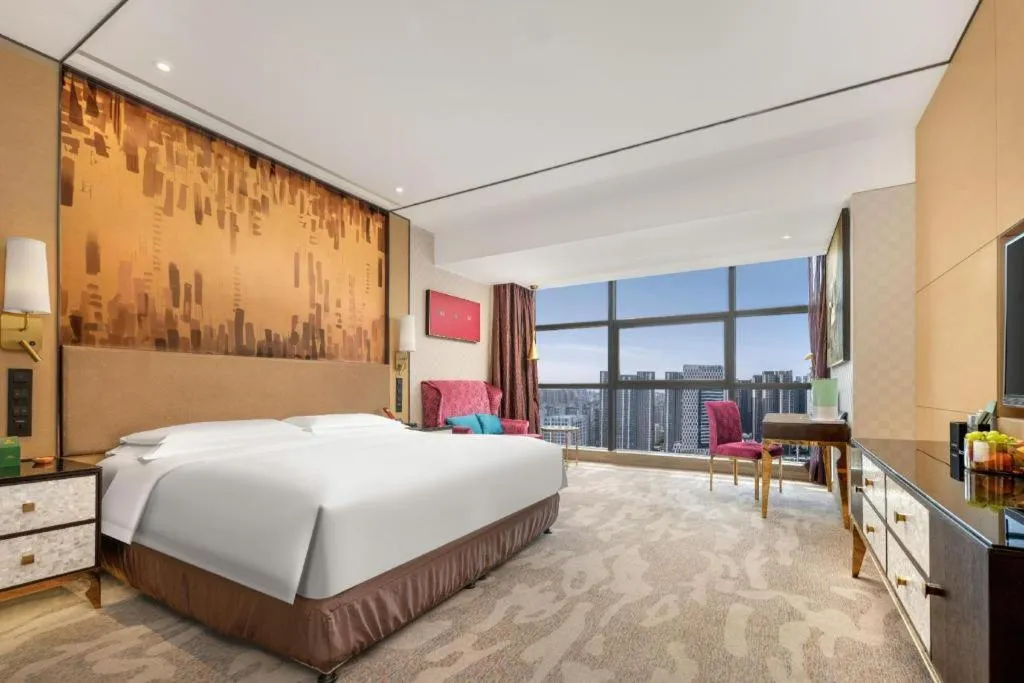 Bed in Shijiazhuang Ximeijin Continental Hotel