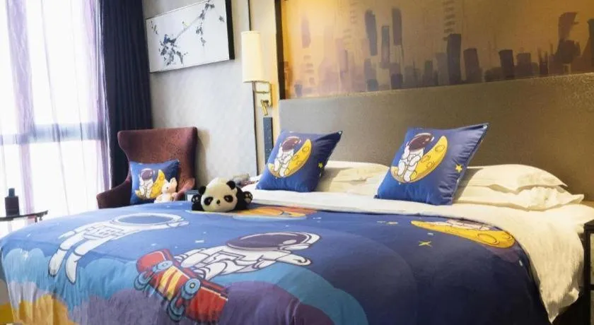 Bed in Shijiazhuang Ximeijin Continental Hotel