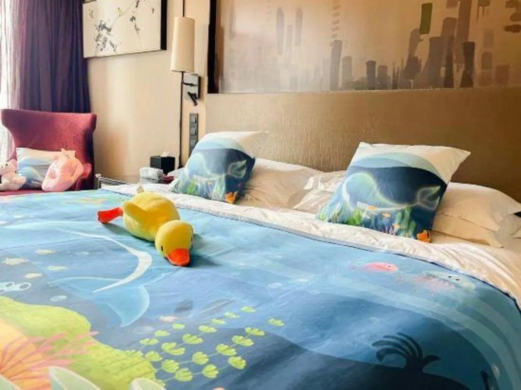 Bed in Shijiazhuang Ximeijin Continental Hotel