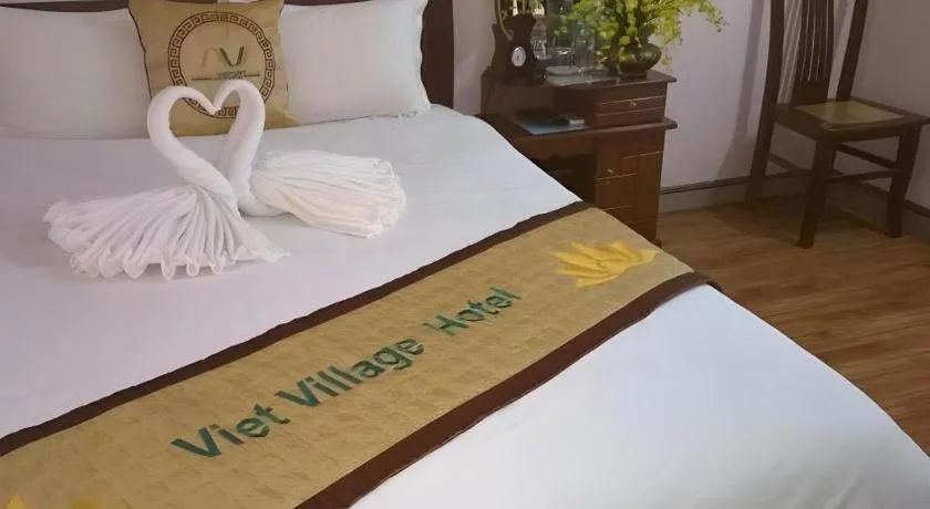 Bed in Viet Village Hotel