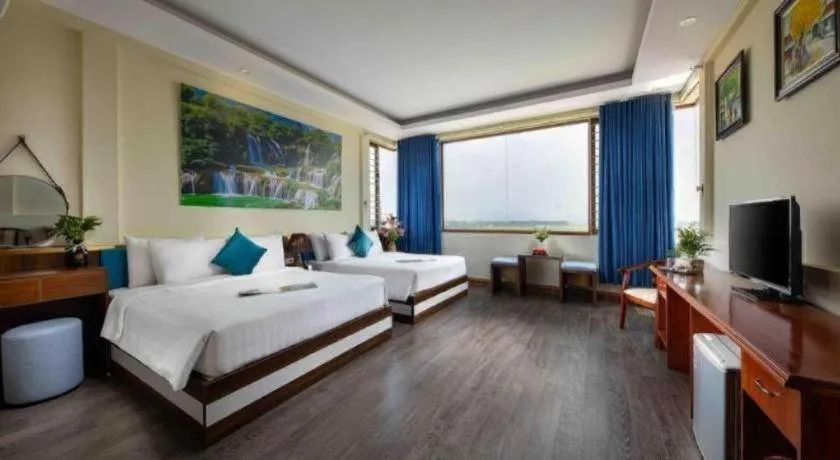 Bed in Viet Village Hotel